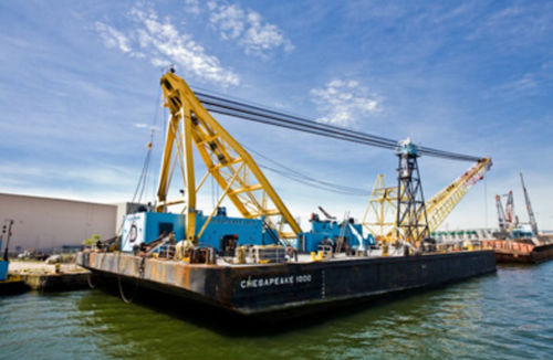 Специальное судно кран-баржа - Chesapeake 1000 - Donjon Marine
