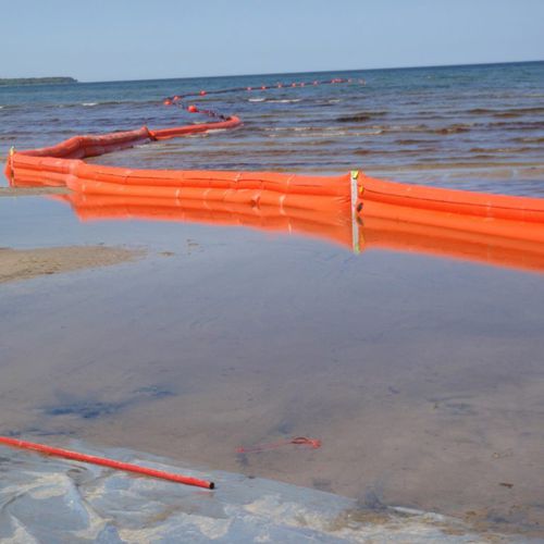 Заграждение против загрязнений - Beach  - LAMOR - плавучее / для рек / для зоны с приливами и отливами