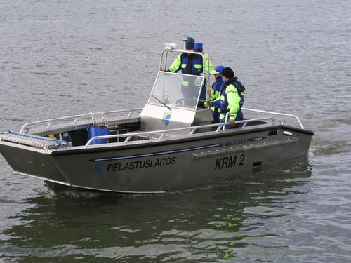 Профессиональный катер десантный катер - LC 6500 - LAMOR - c подвесным мотором / из алюминия