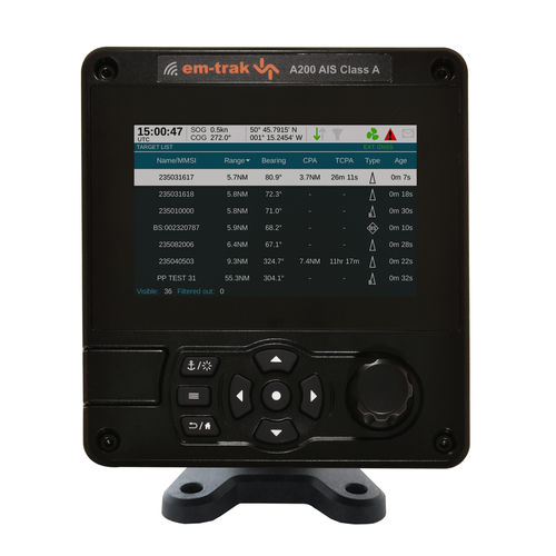 Морская АИС - A200 - em-trak marine electronics - класс A / с экраном / USCG