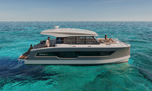 Быстроходный катер катамаран - MY4.S - Fountaine Pajot Motor Yachts - с внутренним мотором / двухмоторный / хардтоп