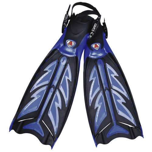 Ласты для дайвинга - FN-600 (BLUE) - Aquatec - пластиковый / из композита / регулируемый