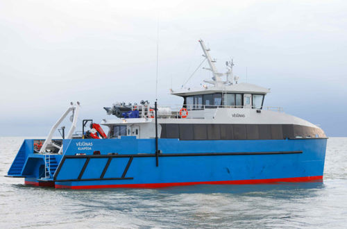 Судно для океанографических исследований профессиональный катер - VEJUNAS - Baltic Workboats AS - катамаран / с внутренним мотором / из алюминия