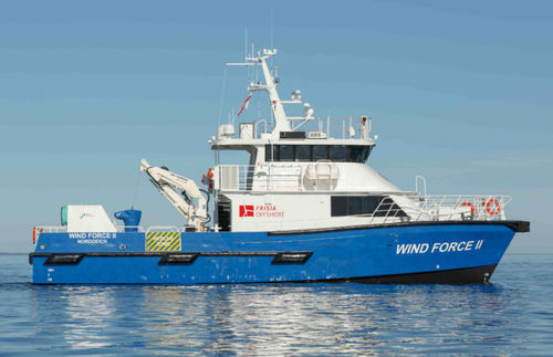 Профессиональный катер служебный катер - WIND FORCE II - Baltic Workboats AS - служебный катер для ветряной электростанции / катамаран / с внутренним мотором