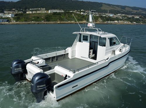 Рыболовно-прогулочный катер катамаран - Bon Vivant - Cheetah Marine - c подвесным мотором / двухмоторный / с закрытым кокпитом