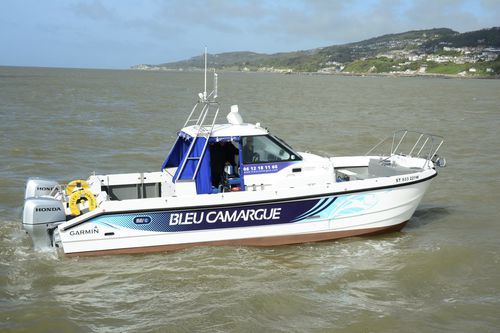 Быстроходный катер катамаран - Bleu Camargue - Cheetah Marine - c подвесным мотором / двухмоторный / с закрытым кокпитом