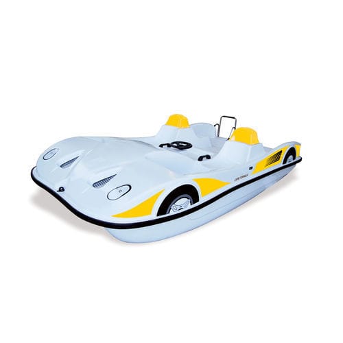 Прогулочный катамаран 5 мест - CAPRI FORMULA - AQUABLUE - из полиэстера / голубой / желтый