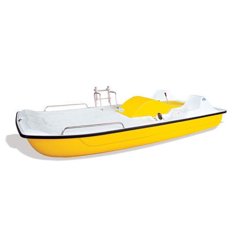 Прогулочный катамаран 5 мест - CAPRI SOLARIUM - AQUABLUE - из полиэстера / синий / желтый