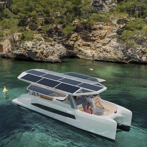 Быстроходный катер катамаран - M.10 - MILLIKAN BOATS - с внутренним мотором / солнечно-электрический / двухмоторный