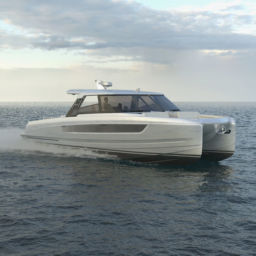 Быстроходный катер катамаран - YOT 41 - YOT POWER CATAMARANS - c подвесным мотором / двухмоторный