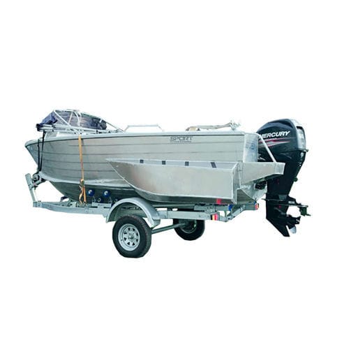 Профессиональный катер рабочее судно - Seaya 480D - Qing Dao Hvon Boat Co., Ltd. - c подвесным мотором / из алюминия / буксировочный