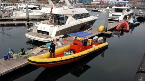 Надувная лодка c подвесным мотором - RIB-750 - Changzhou Youbang Boat Co., Ltd. - двухмоторная / открытая / с центральной консолью