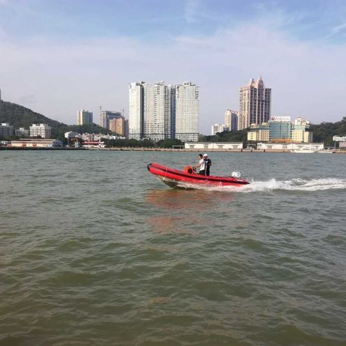Надувная лодка c подвесным мотором - RIB-450 - Changzhou Youbang Boat Co., Ltd. - открытая / из алюминия / солнечная ванна
