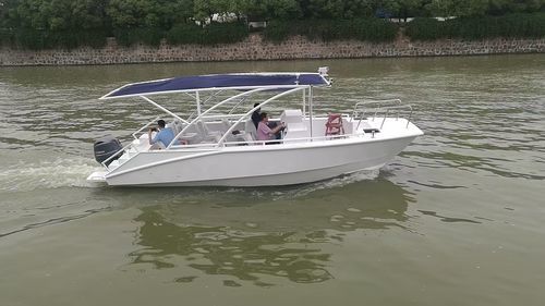 Профессиональный катер пассажирское судно - aluminium catamaran - Changzhou Youbang Boat Co., Ltd. - катамаран / c подвесным мотором / из алюминия