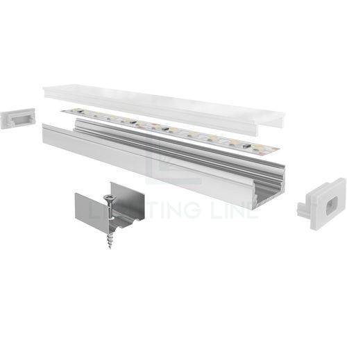 Профиль для катера - PR-SL08-03 - Ledpoint - из алюминия / прямоугольный / для светодиодного освещения