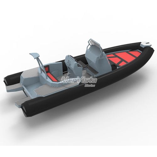 Надувная лодка c подвесным мотором - 700 Luxury  - MerVista Boat - полужесткая / открытая / с центральной консолью
