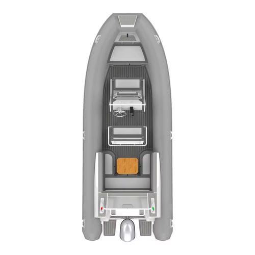 Надувная лодка c подвесным мотором - 640 Double Deep - MerVista Boat - RIB / с центральной консолью / для рыбной ловли