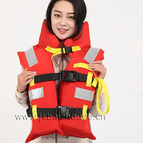 Спасательный жилет из губки - JBY-3 - Jiangsu Baizhou Safety Technology Co,.ltd. - 190 N / унисекс / оранжевый