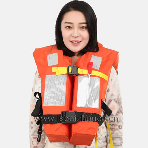 Спасательный жилет из губки - JBY-1 - Jiangsu Baizhou Safety Technology Co,.ltd. - 160 N / унисекс / оранжевый