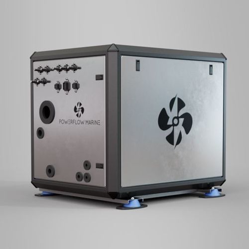 Дизельный электрогенератор - Powerflow Marine - для катера / звуконепроницаемый / с регулятором заряда аккумулятора