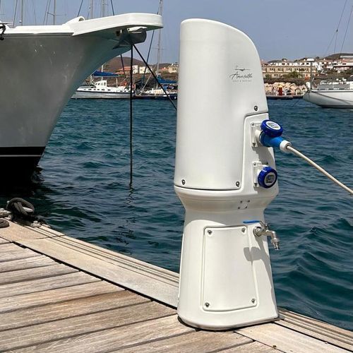 Стойка для распределения электроэнергии - COMPACT - MARCONN - VILTEC - для распределения воды / со встроенным освещением / для понтона
