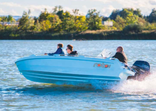 Открытый катер c подвесным мотором - ROTO 450s - Roto Nautica - с центральной консолью / для спортивной рыбалки / спасательный