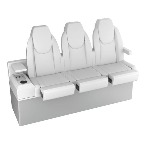Банкетка для катера - STL BENCH NO.3 CUSTOM - M.A. Marine Solutions Sp. z o. o. - яхты / 3 места / многоцветная