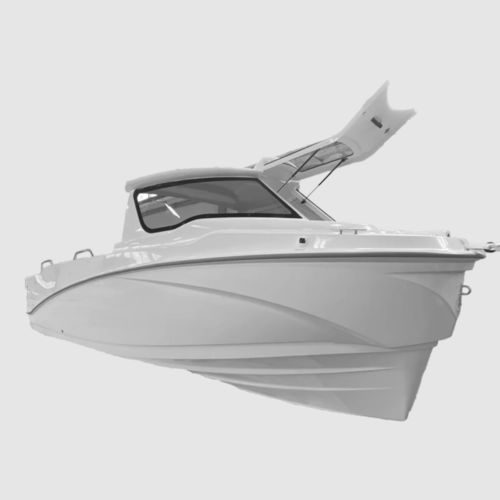 Рыболовно-прогулочный катер c подвесным мотором - Driftmark 22 Cuddy - Driftmark Marine - с двойной консолью / для рыбной ловли / из стекловолокна