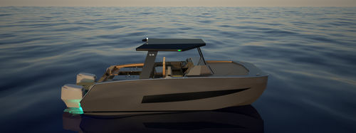 Быстроходный катер катамаран - K 38 - Kattum Yachts - c подвесным мотором / двухмоторный / открытый