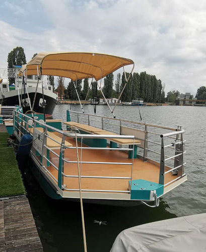 Понтоновый катер c подвесным мотором - Watt 850 - Gruppo CNE (CNE srl) - электрический / двухмоторный / открытый