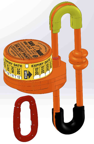 Система швартовки для спасательного плота - HRU LR-2 - Safetmade Marine Products Co. - автоматический / для судна