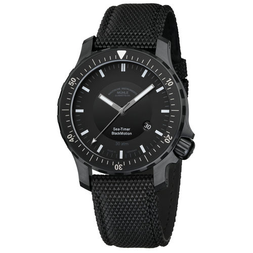 Наручные часы для навигации для мужчин - SEA-TIMER BLACKMOTION - Mühle-Glashütte GmbH nautische Instrumente und Feinmechanik