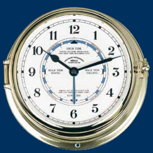 Часы из латуни - MS-51-03-180-ME - Mühle-Glashütte GmbH nautische Instrumente und Feinmechanik - индикатор приливов и отливов