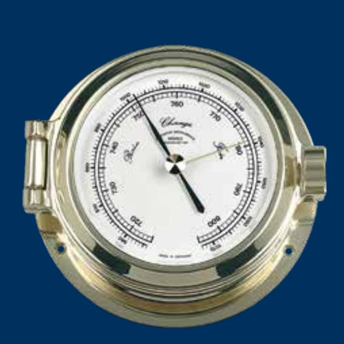Цифровой барометр - MS-51-12-120-ME - Mühle-Glashütte GmbH nautische Instrumente und Feinmechanik - из латуни / белый