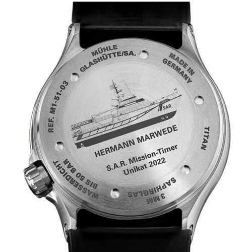 Наручные часы для навигации для мужчин - S.A.R. MISSION - Mühle-Glashütte GmbH nautische Instrumente und Feinmechanik