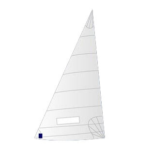 Фок - X1 - ZM DESIGN SRL - для швертбота / с горизонтальным кроем / типа "кулик"