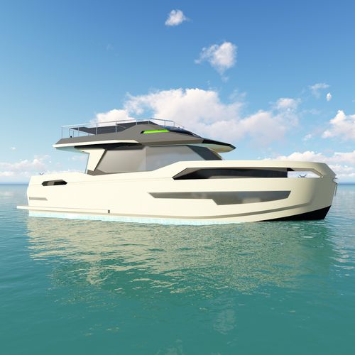 Быстроходный катер с внутренним мотором - GreeNaval 47 - Naval Yachts - гибридный / двухмоторный / с флайбриджем