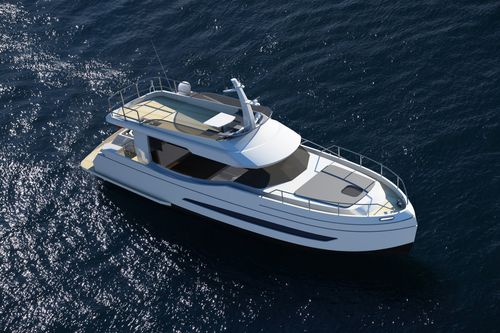 Быстроходный катер с внутренним мотором - GreeNaval 50 - Naval Yachts - гибридный / двухмоторный / из алюминия