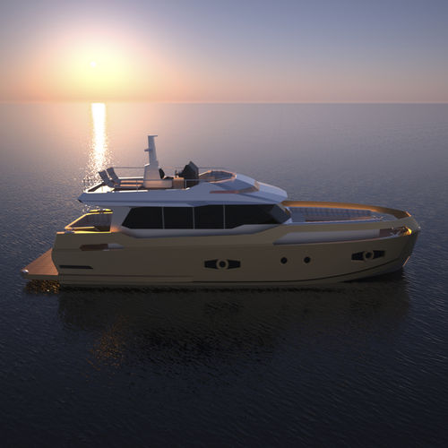 Круизная моторная яхта - GreeNaval 60 - Naval Yachts - траулер / с флайбриджем / гибридная