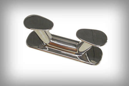 Швартовная утка для катера - Mazzer Srl - двойная / из нержавеющей стали
