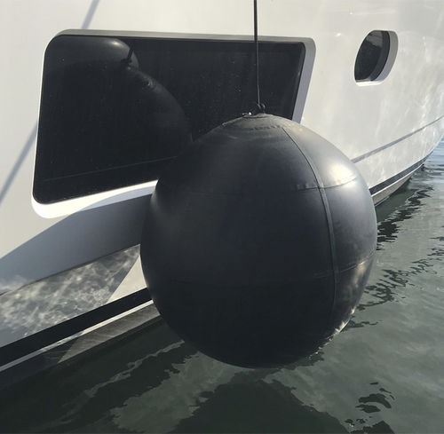 Кранец для яхты - Superyacht - DEFENDA - сферический / черный / надувной