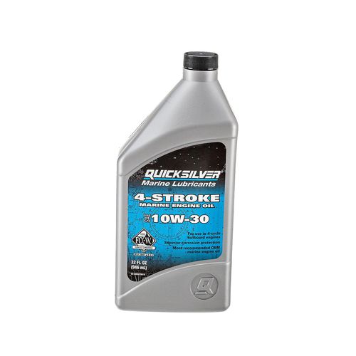 Масло для двигателя - 10W-30 - Quicksilver - для моторного катера с подвесным двигателем