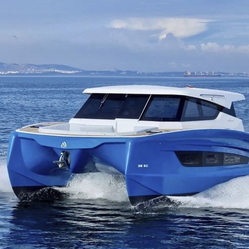 Быстроходный катер катамаран - 38SC - AVENTURA YACHTS - с внутренним мотором / c подвесным мотором / дизельный