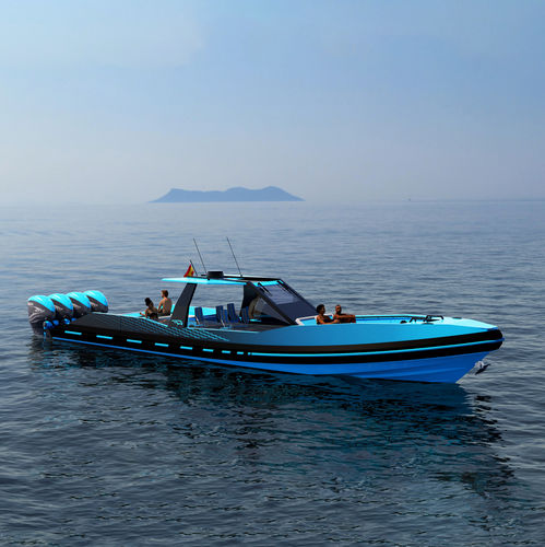 Быстроходный катер c подвесным мотором - 1500 BLACK FALCON  - ARESA SHIPYARD - четырехмоторный / хардтоп / открытый
