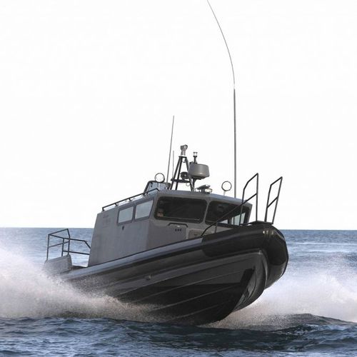 Профессиональный катер катер береговой охраны - 1200 INTERCEPTOR RFB - ARESA SHIPYARD - внутренняя поворотно-откидная колонка / стеклопластик / надувная лодка с полужестким корпусом