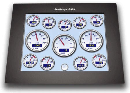 Индикатор для судна - G32N 12.1"  - Chetco Digital Marine - многофункциональный / LCD / сенсорный