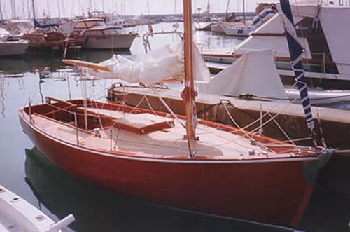 Парусник для навигации в прибрежных водах - Sloop 6.30 - Colombo Leopoldo  - из дерева / бушприт