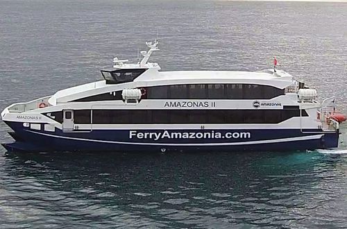 Круизный пассажирский паром - HSC FERRY AMAZONAS II - Drassanes Dalmau, S.A - катамаран / RINA