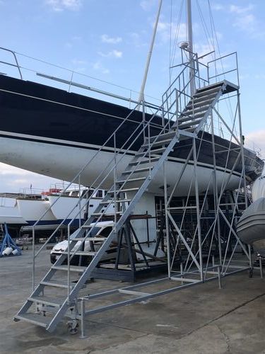 Лестница для катера - SMSS - Naval Tecno Sud - для парусника / для судна / для судостроительной верфи