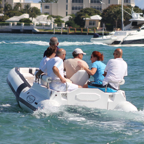 Надувная лодка с внутренним мотором - DJ 16 - Aquascan Inc - дизельная / полужесткая / с центральной консолью